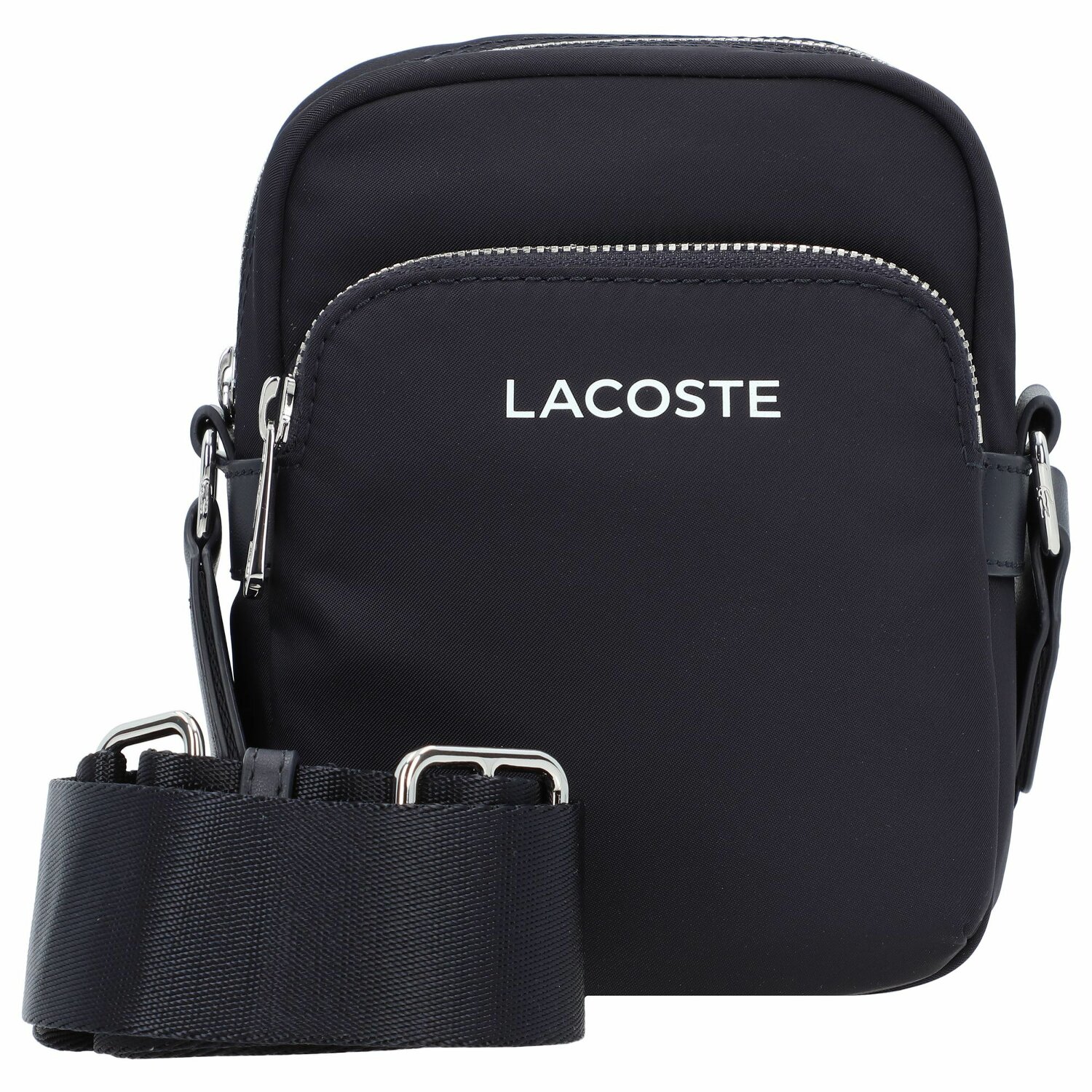 Lacoste double shop zip crossbody bag