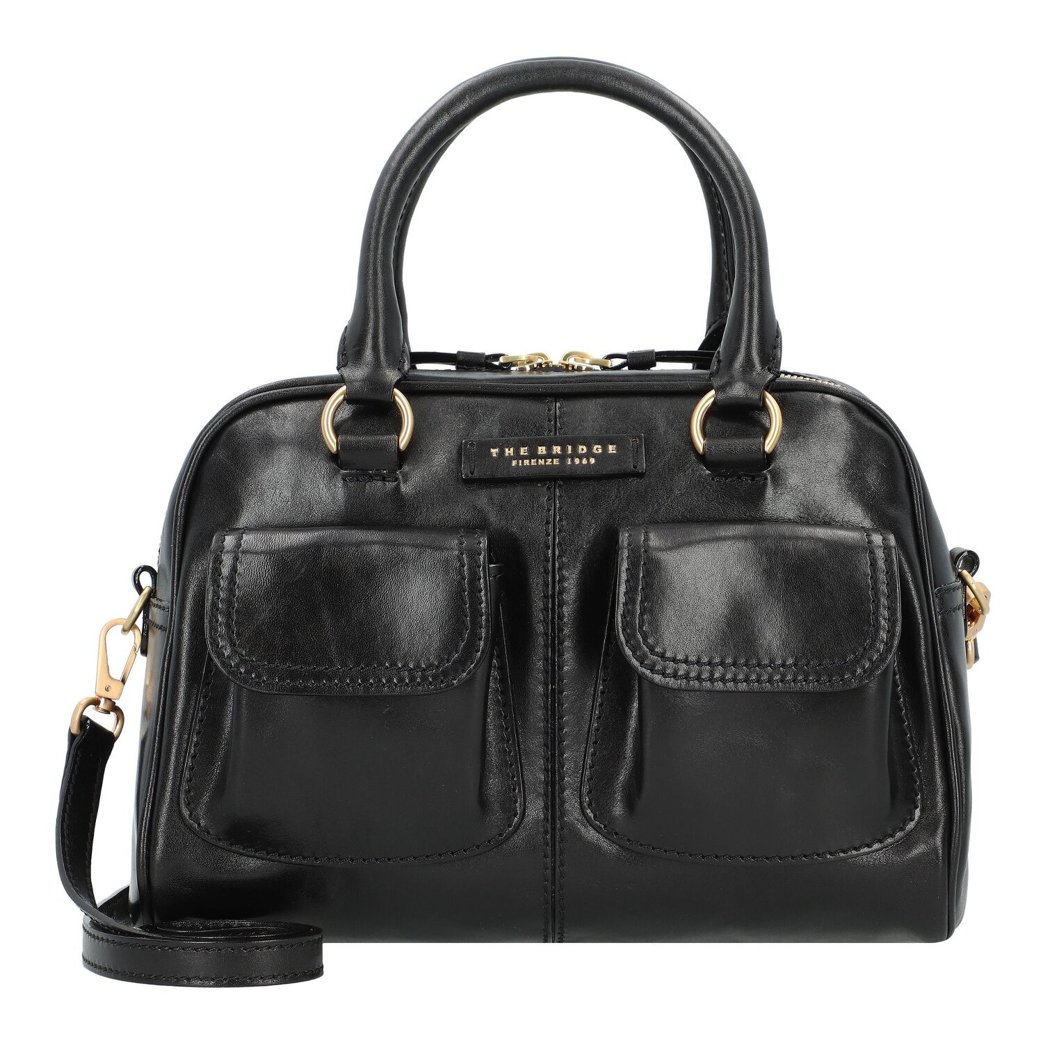 The Bridge Flora Handtas Leer 28 cm nero Bagage24