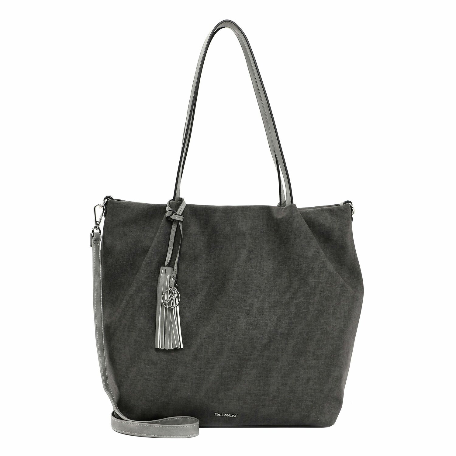 Emily Noah Elke boodschappentas 45 cm grey Bagage24.nl