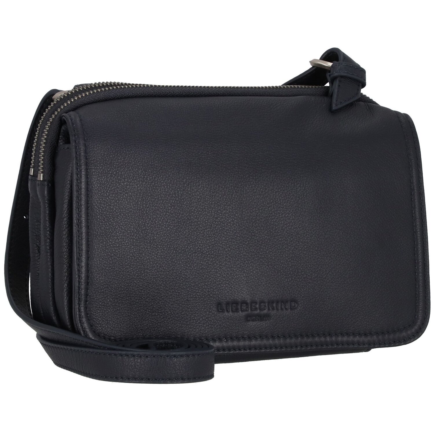 Liebeskind Mareike schoudertas leer 23 cm midnight sky Bagage24.nl