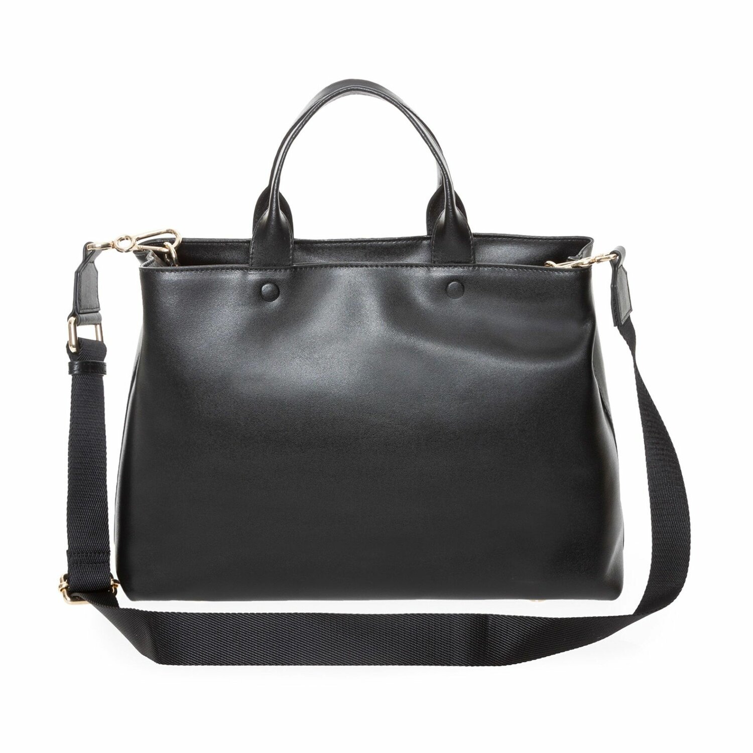 Mandarina Duck Lady Duck Handtas Leer 35 cm black Bagage24.nl