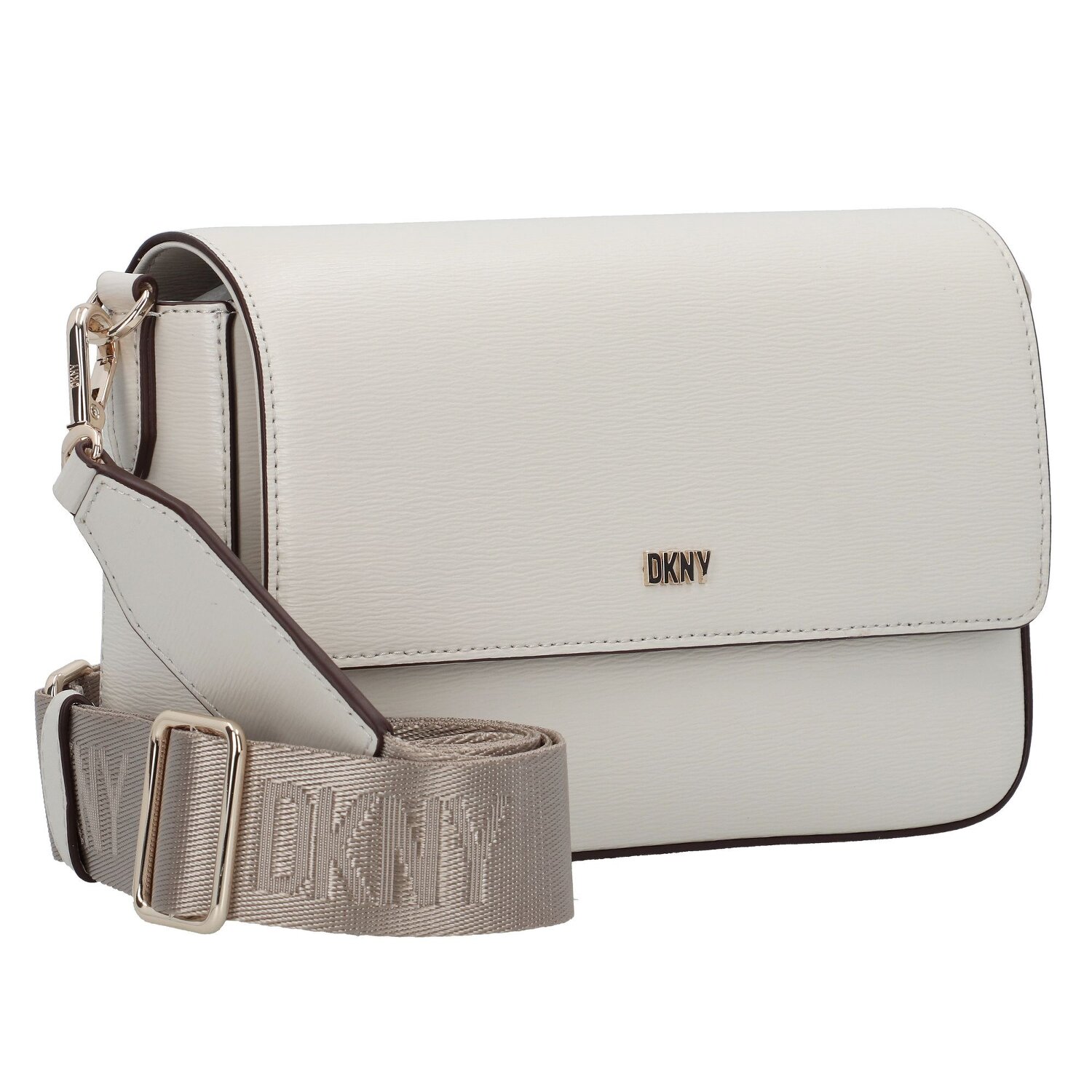 DKNY Bryant Schoudertas Leer 22.5 cm pebble Bagage24.nl