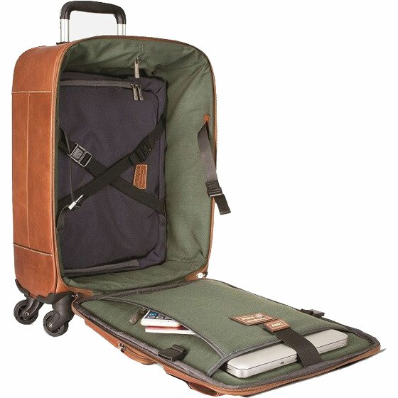 Jekyll & Hide Montana Handbagage 4 wielen RFID Leer 47 cm laptopvak