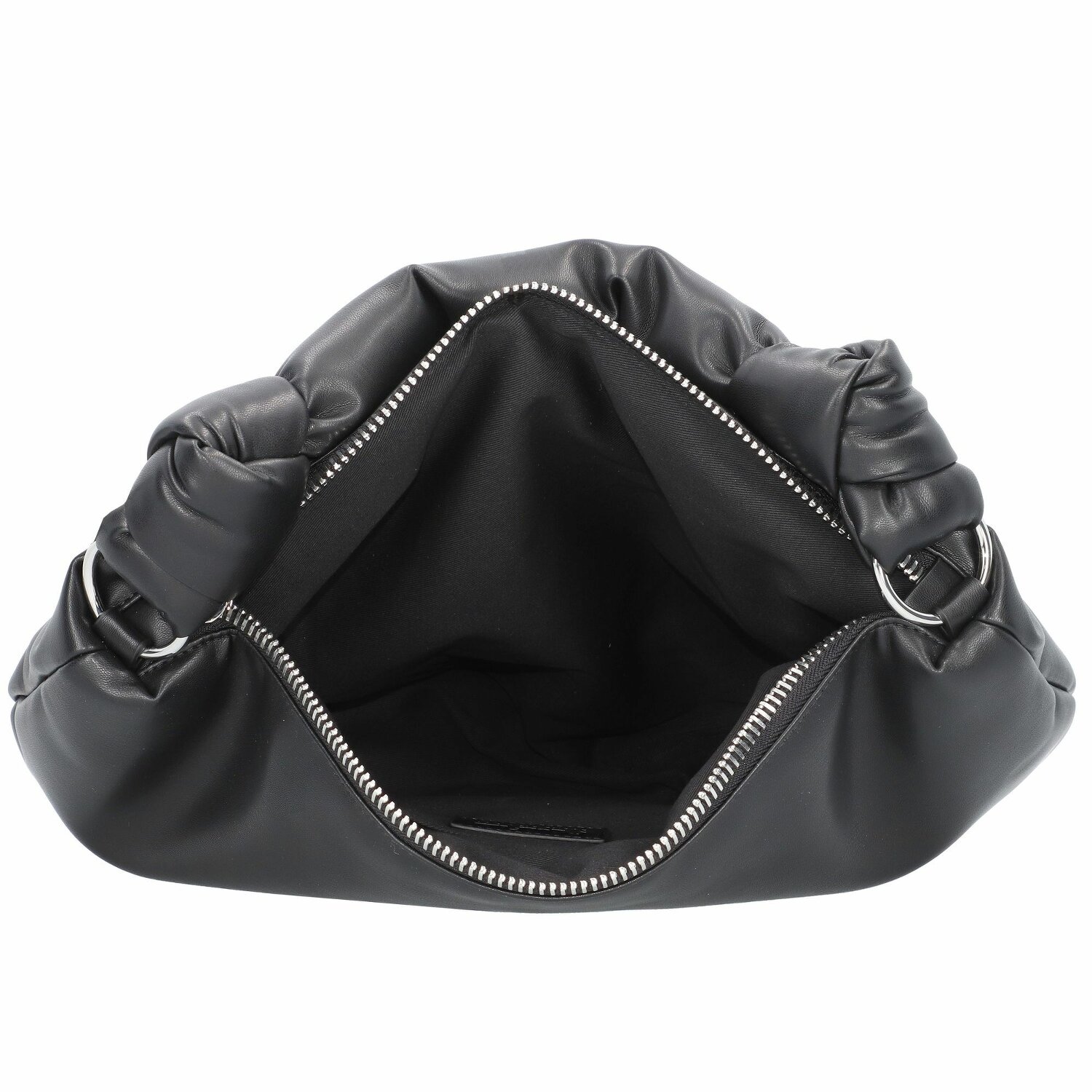 Karl Lagerfeld Knotted Schoudertas Leer 40 cm black Bagage24.nl