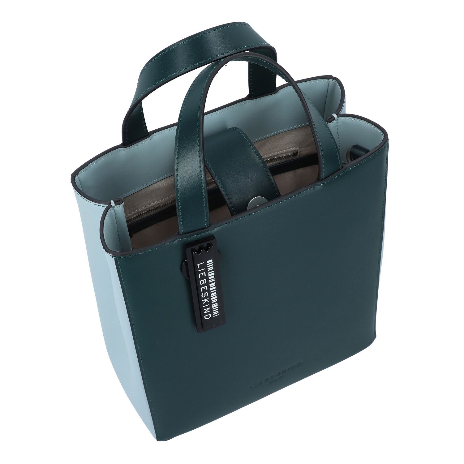 Liebeskind Paperbag Handtas Leer 22 cm mystic river Bagage24.nl