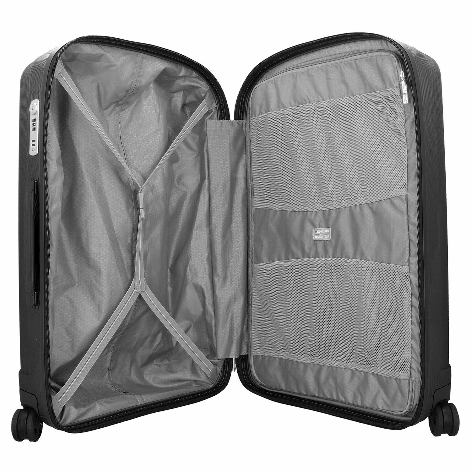 pion Zie insecten Toepassing Roncato Unica L 4-wielige trolley 80 cm unica nero | Bagage24.nl